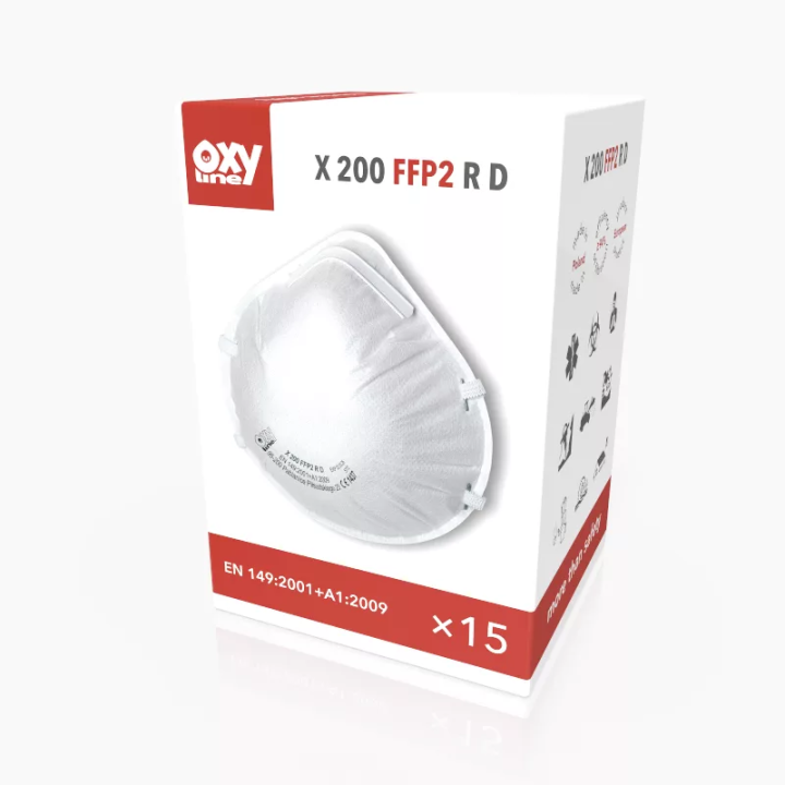 Μάσκα Σωματιδίων FFP2 R D Κυπελλοειδής Oxyline X 200