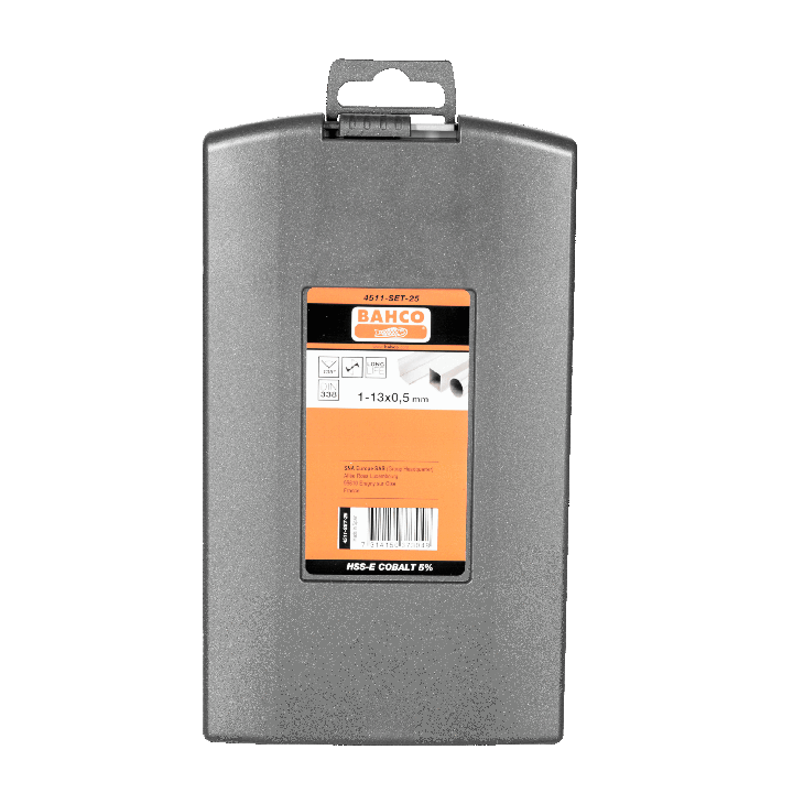 Τρυπάνι μετάλλου κοβαλτίου 25 τεμ. 4511-SET-25 BAHCO