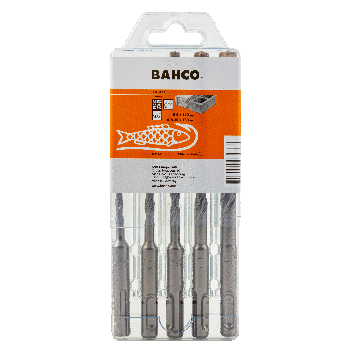 Τρυπάνι μπετόν 5 τεμ. 4652-SET-5 BAHCO